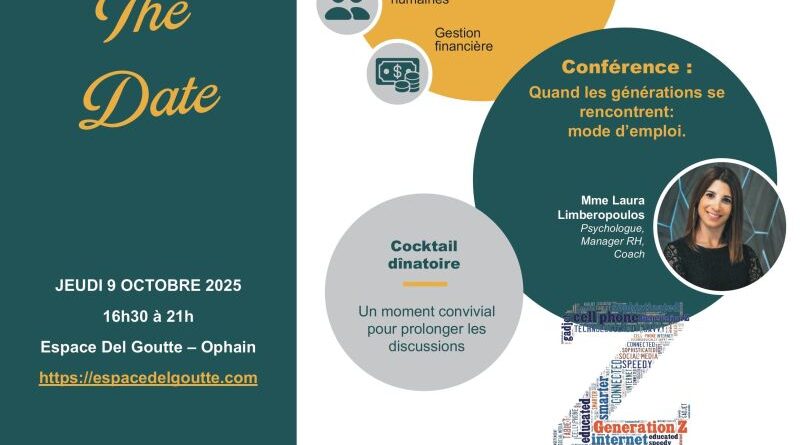 Affiche de l'événement des Belgian Senior Consultants du Bravant wallon le 9 octobre 2O25